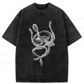 Kyoto-Lion Octopus Dancing Ballet Washed T-Shirt