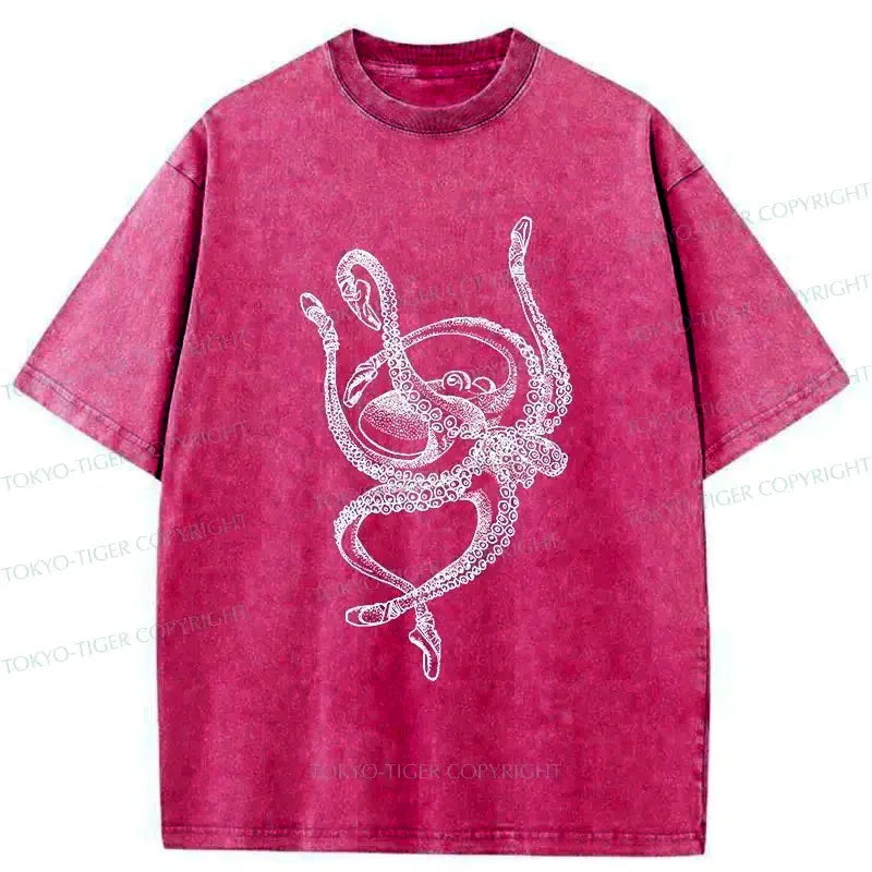 Vintage Ukiyo-e Octopus T-Shirt for Gift for Him