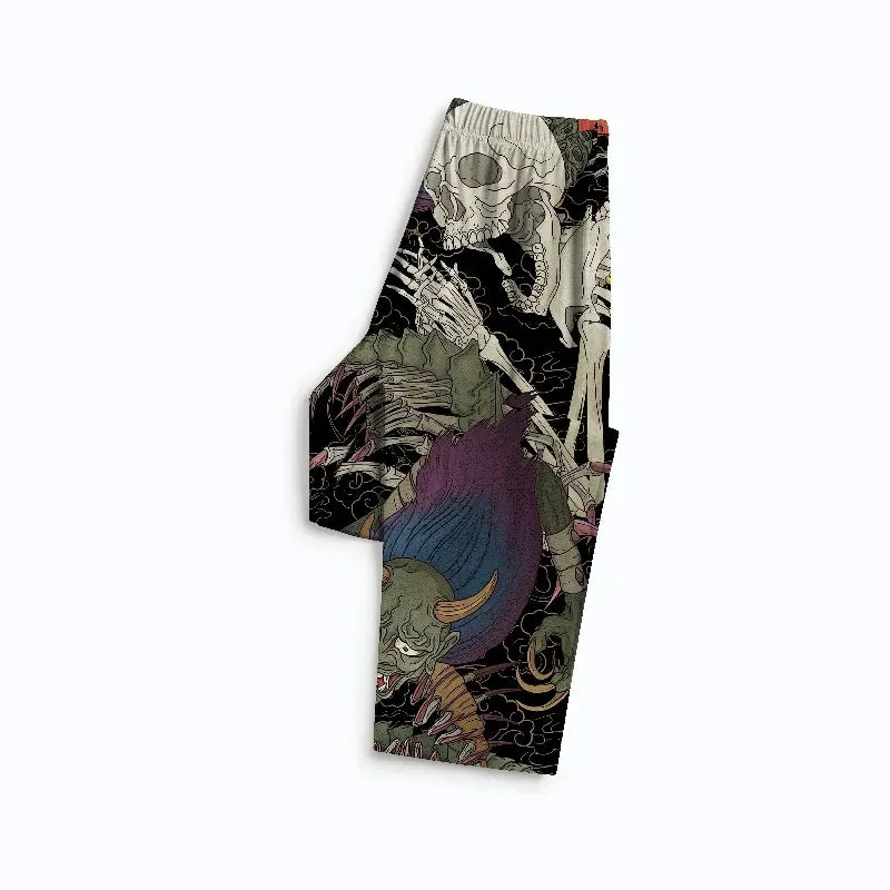 Japanese Yokai Skeleton Family Pajama Set