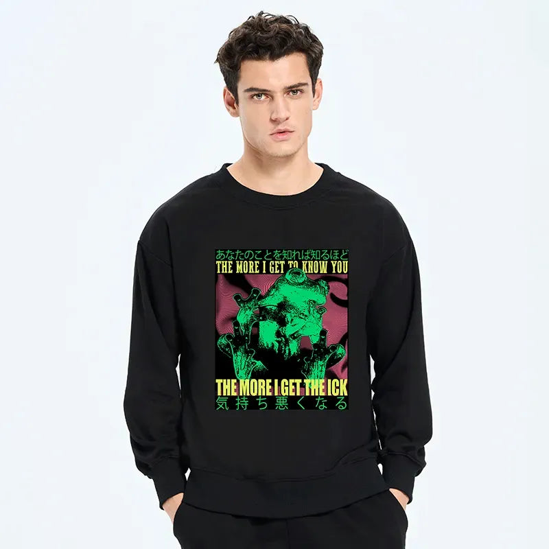 Kyoto-Lion Frog Sweatshirt Free Shipping