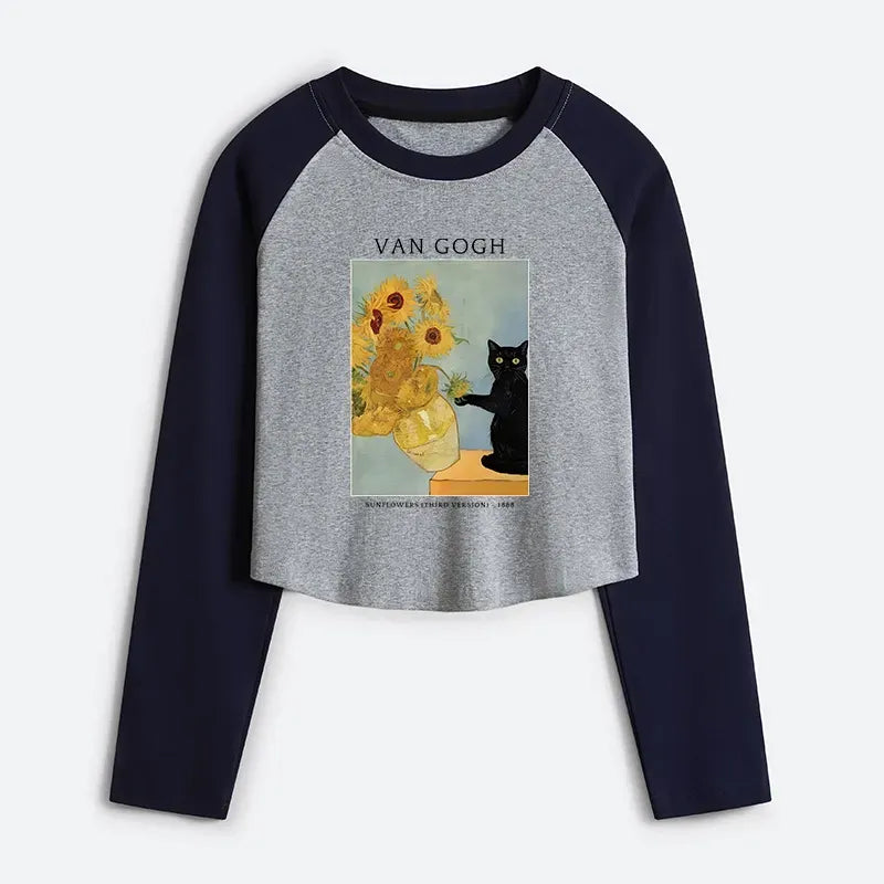 Women's Vintage Raglan Tee for Daily Wear