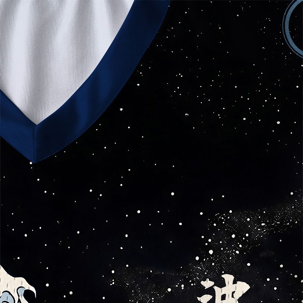 Kyoto-Lion Samurai Wave Paneled Long Sleeve Jersey