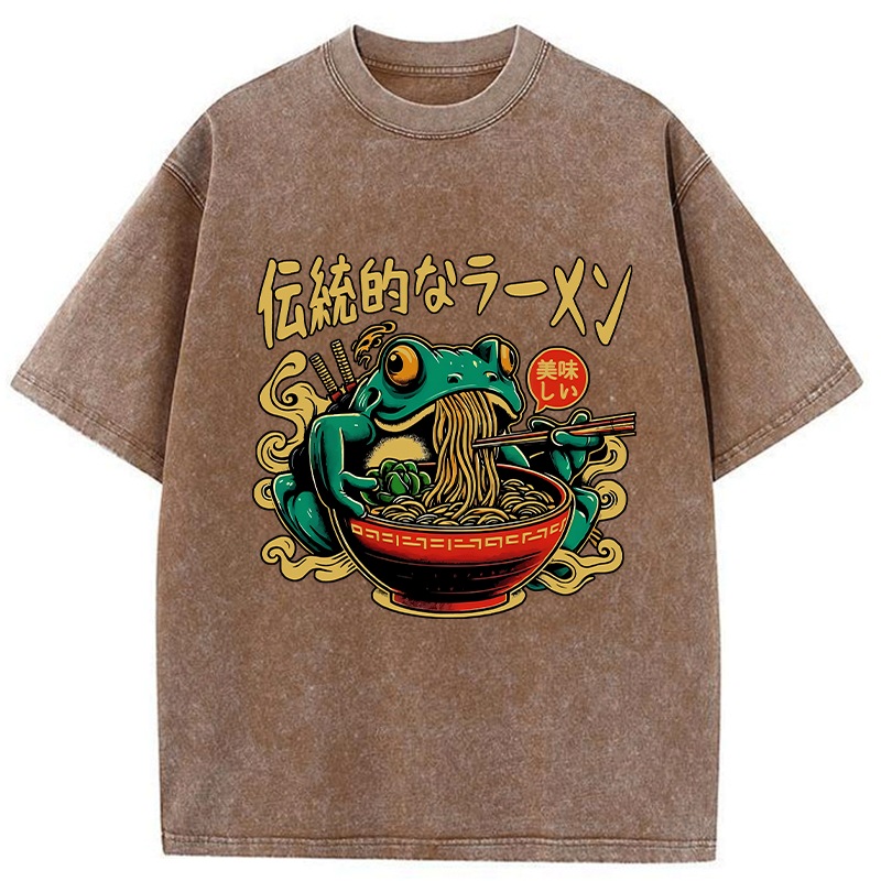 frog ramen t-shirt for summer