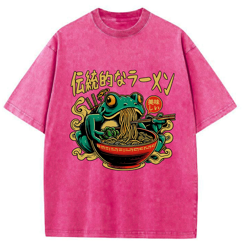 frog ramen t-shirt for summer