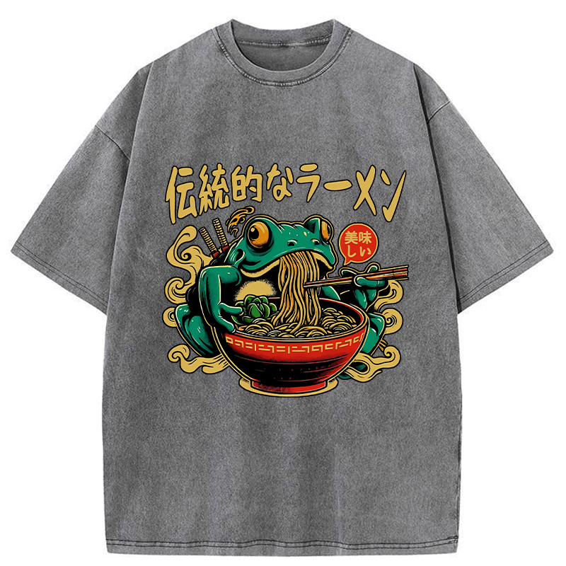 frog ramen t-shirt for summer