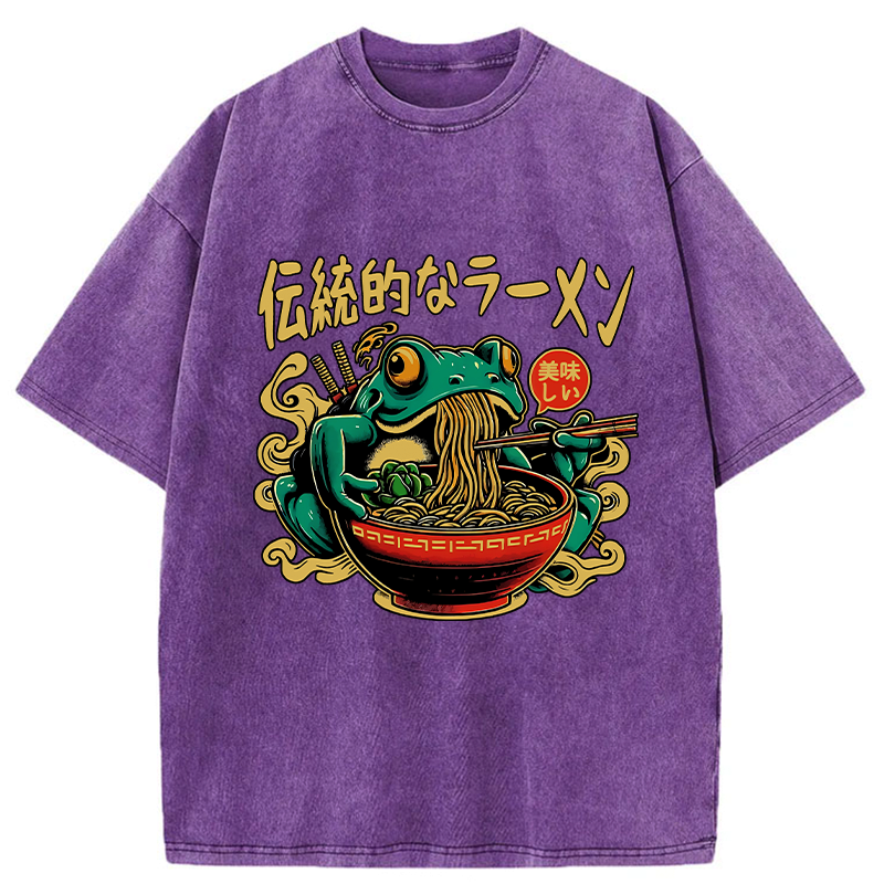frog ramen t-shirt for summer