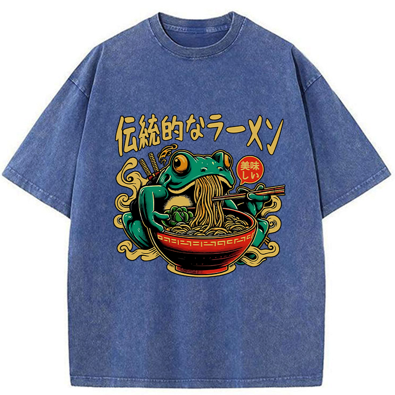 frog ramen t-shirt for summer