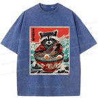 Vintage Raccoon Ramen Unisex Tee