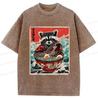 Cute Ramen-loving Raccoon Casual Top