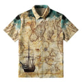 Japanese Nautical Chart Button-up Shirt