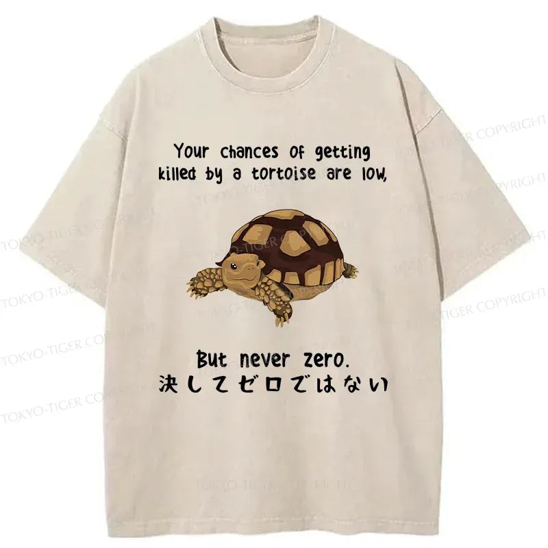 Funny Turtle Jokes Washed Tee for Summer