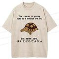 Funny Turtle Jokes Washed Tee for Summer
