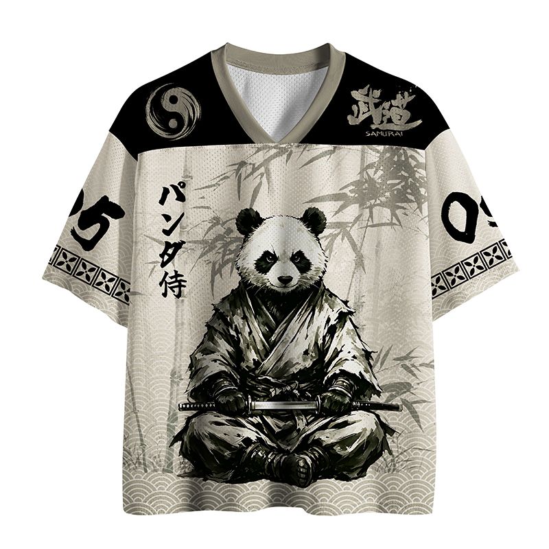 Kyoto-Lion Samurai Panda Warrior Mesh Jersey