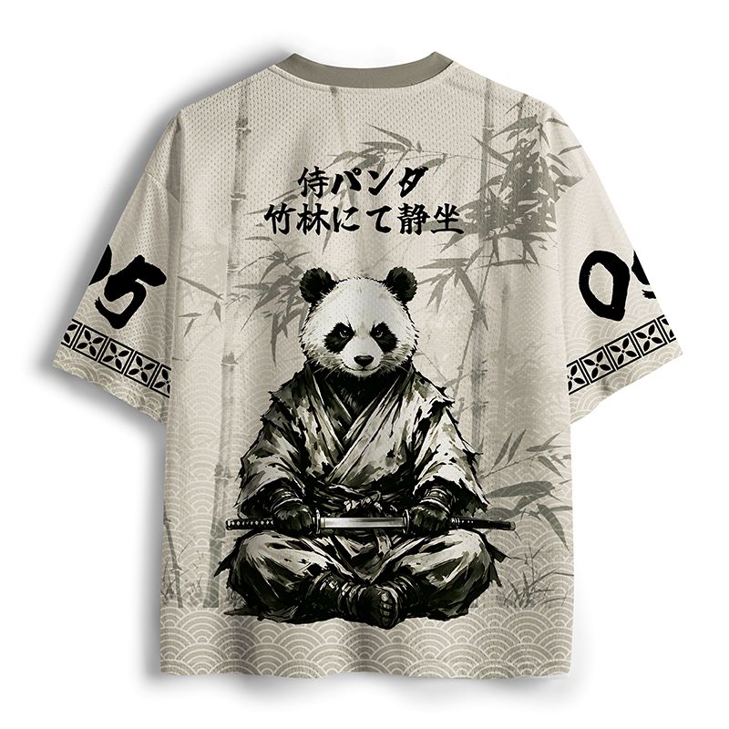 Kyoto-Lion Samurai Panda Warrior Mesh Jersey
