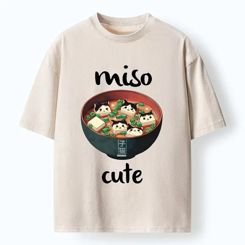 japanese vintage cat t-shirt for men