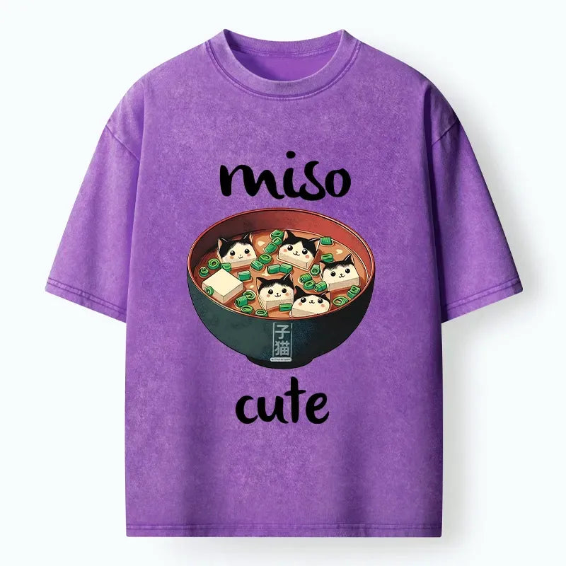 japanese vintage cat t-shirt for men