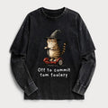 Orange Cat Riding Segway T-Shirt Limited Edition