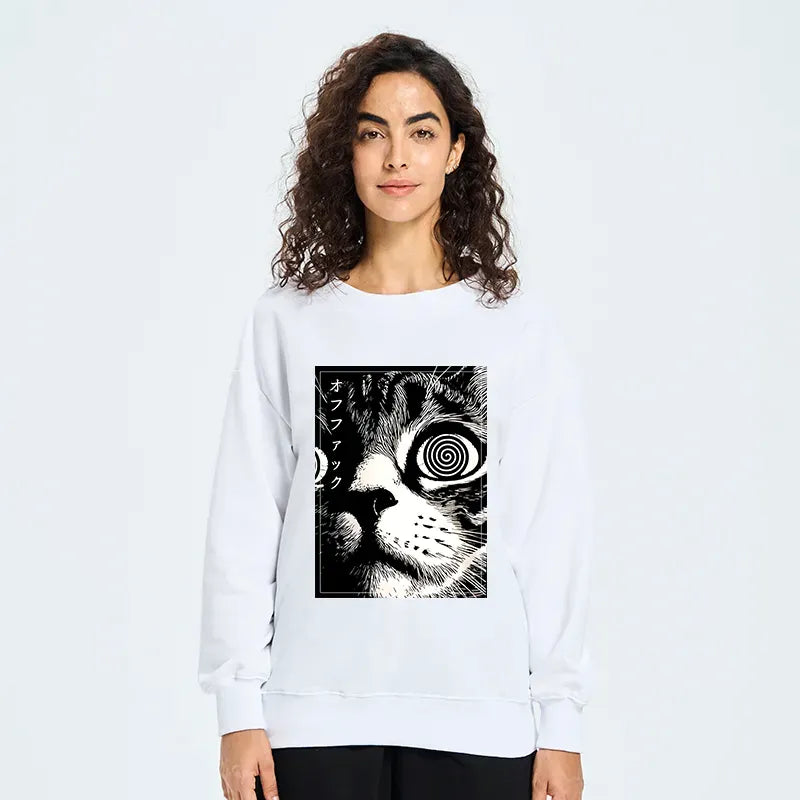 Kyoto-Lion Scary Cat Japan Sweatshirt