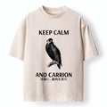 dark humor washed t-shirt for men