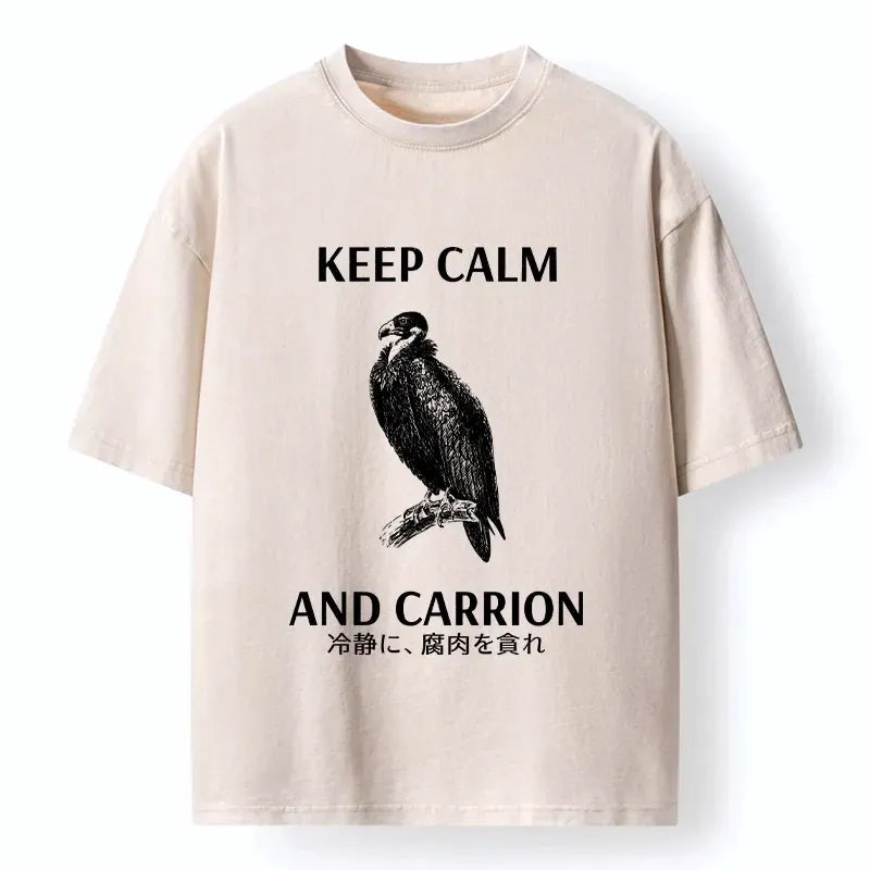 dark humor washed t-shirt for men
