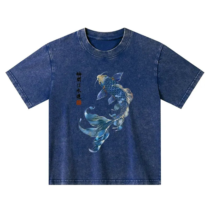 Kids Japanese Streetwear Koi T-Shirt