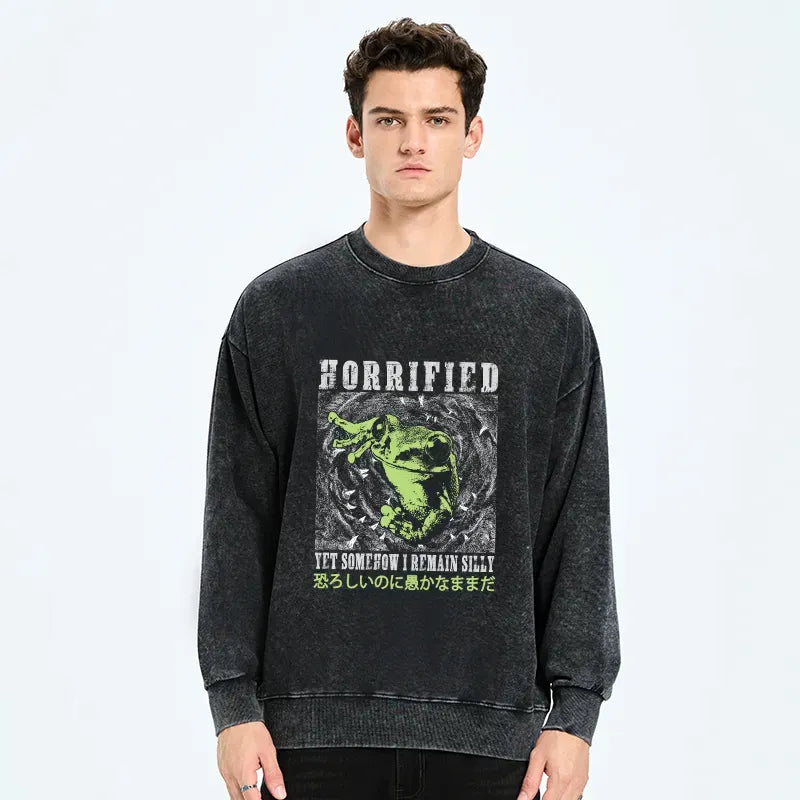 washed unisex sweatshirt for daily wear