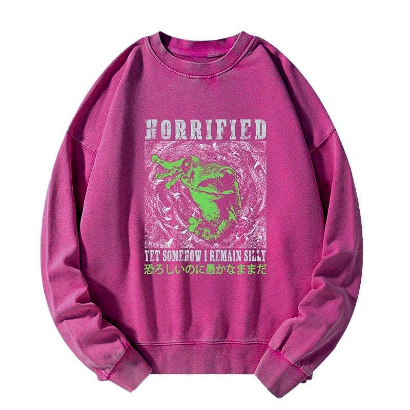 washed unisex sweatshirt for daily wear
