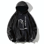 Japanese washed hoodie for daily wear