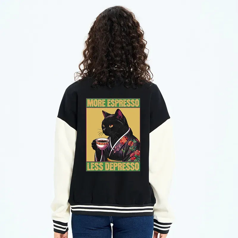 Kyoto Lion embroidered varsity jacket streetwear
