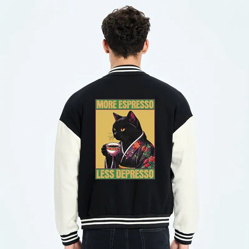 Japanese vintage embroidery varsity jacket for men
