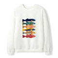 Japanese Colorful Fish Art Sweatshirt