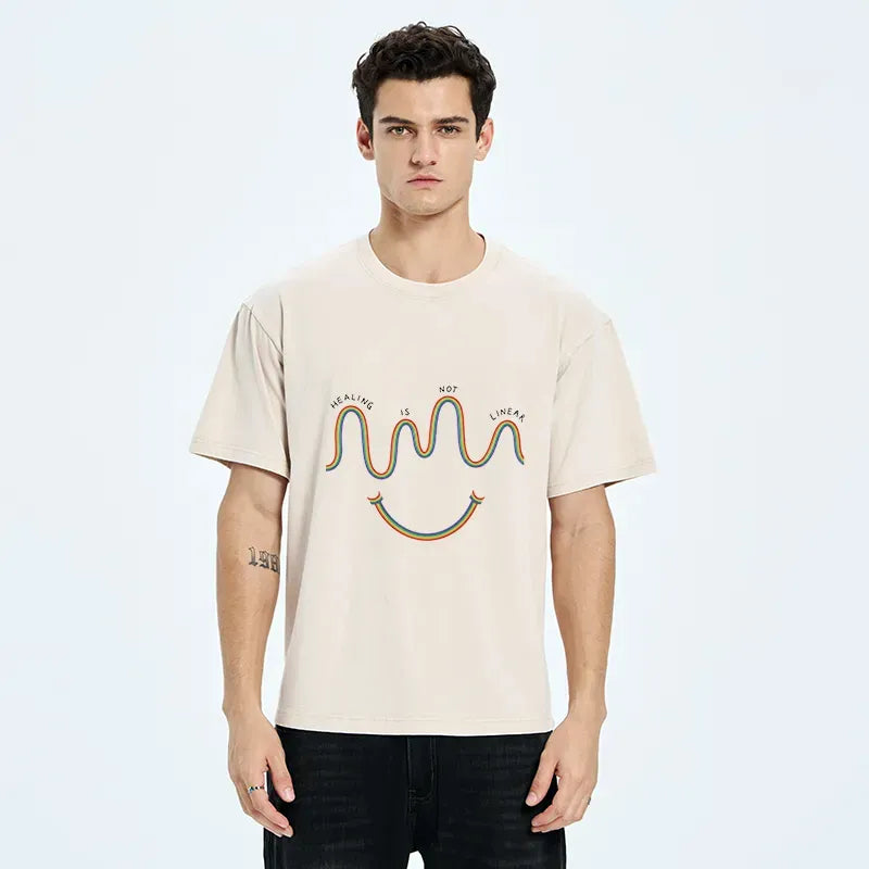 Kyoto-Lion Face Treatment With A Smile Washed T-Shirt