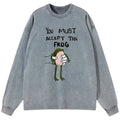 Washed Vintage Frog Tee for Summer