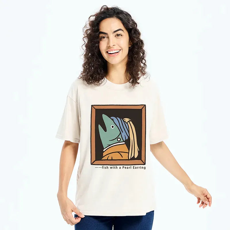 Japanese Washed T-Shirt for Daily Wear