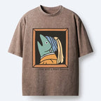 Kyoto-Lion Fish With A Pearl Earring Washed T-Shirt