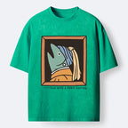 Kyoto-Lion Fish With A Pearl Earring Washed T-Shirt