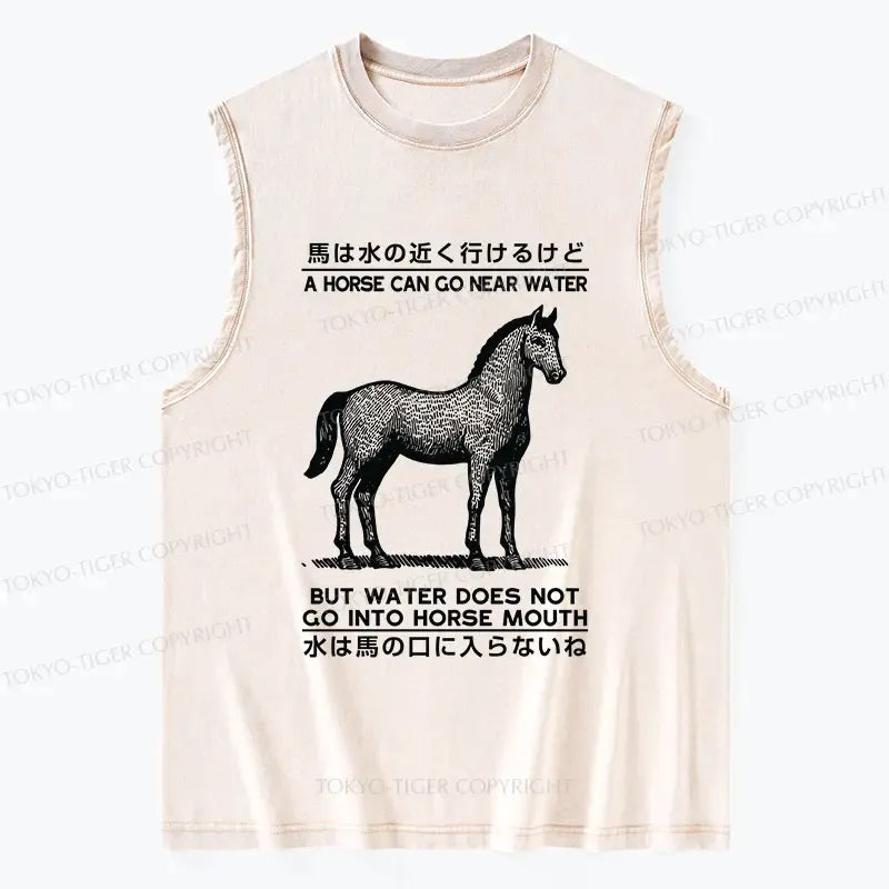 Kyoto Lion Washed Tank for Vacation