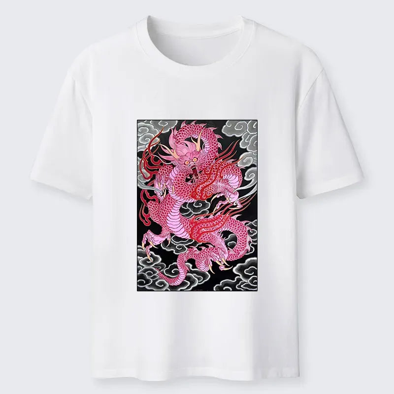 Vintage Kyoto-Lion Dragon Shirt Free Shipping