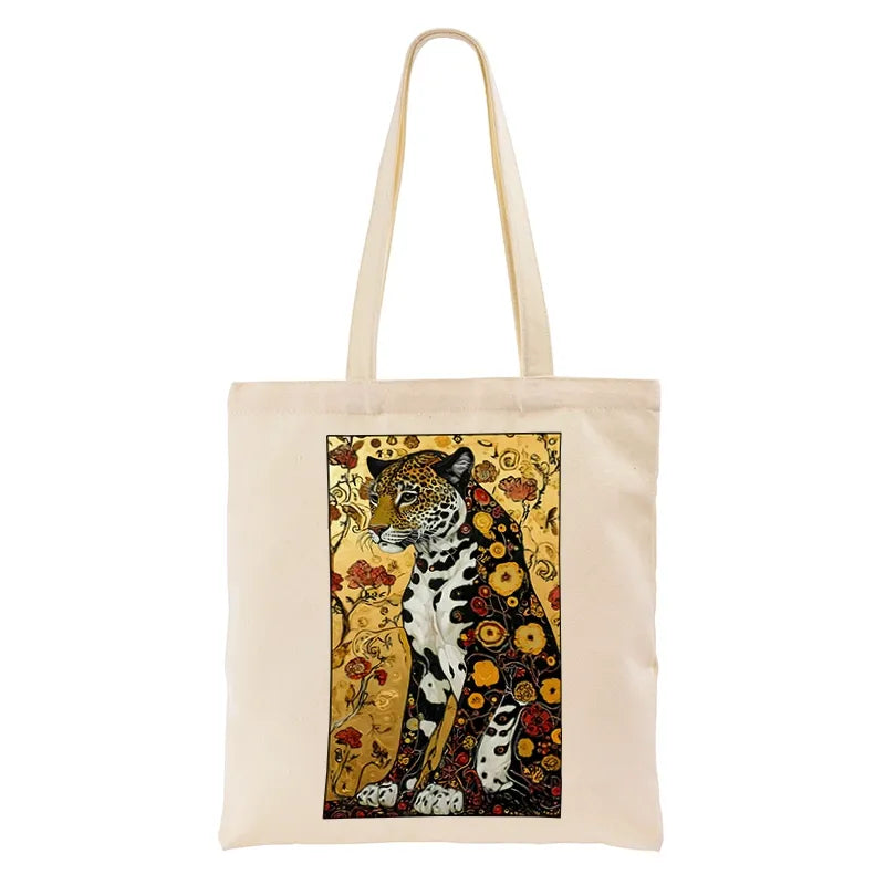 Kyoto-Lion Magnificent Leopard Tote Bag