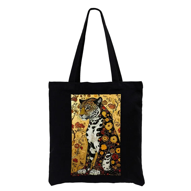 Kyoto-Lion Magnificent Leopard Tote Bag