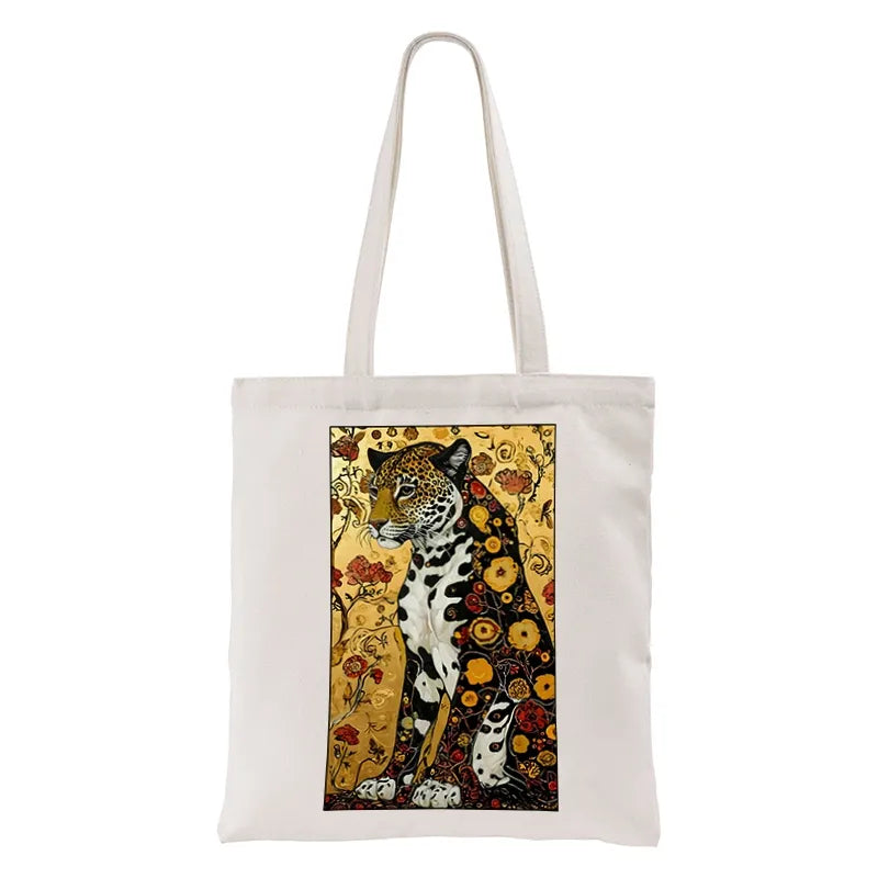 Kyoto-Lion Magnificent Leopard Tote Bag