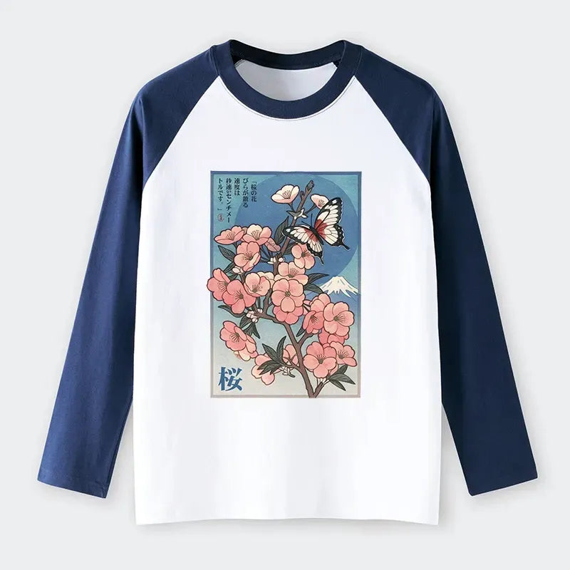Ukiyoe Raglan Long Sleeve Tee Best Seller