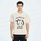Washed Penguin T-Shirt for Daily Wear