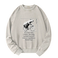 Kyoto-Lion Funny Capybara Riding A Bicycle Washed Sweatshirt