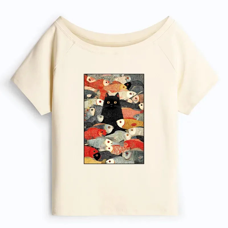 Kyoto Lion Ukiyo-e Shirt for Women Casual