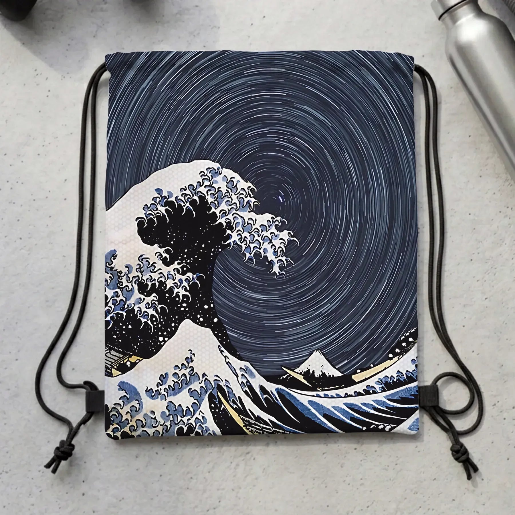 water resistant drawstring backpack for daily wear