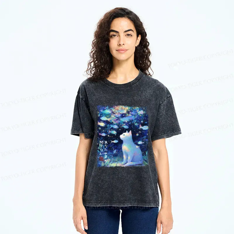 Kyoto-Lion Washed Vintage T-Shirt