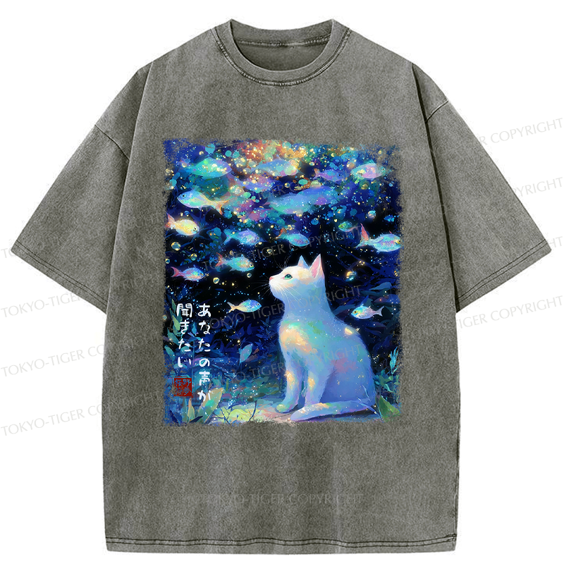 Washed Cotton T-Shirt for Streetwear
