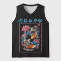 Koi Fish Mesh Tank Top Breathable