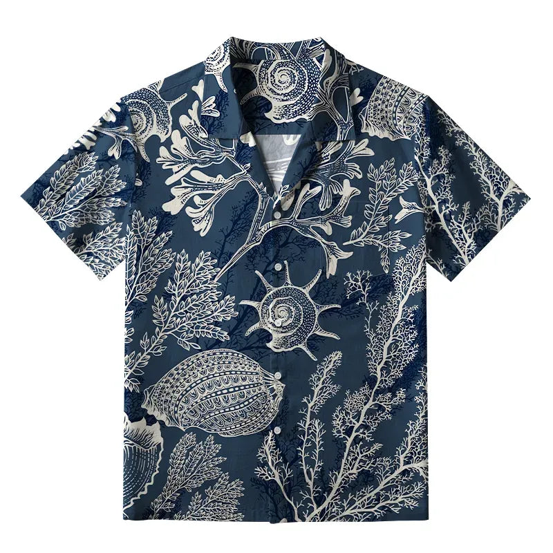 Kyoto-Lion Marine Mystery Aloha Hawaiian Shirt